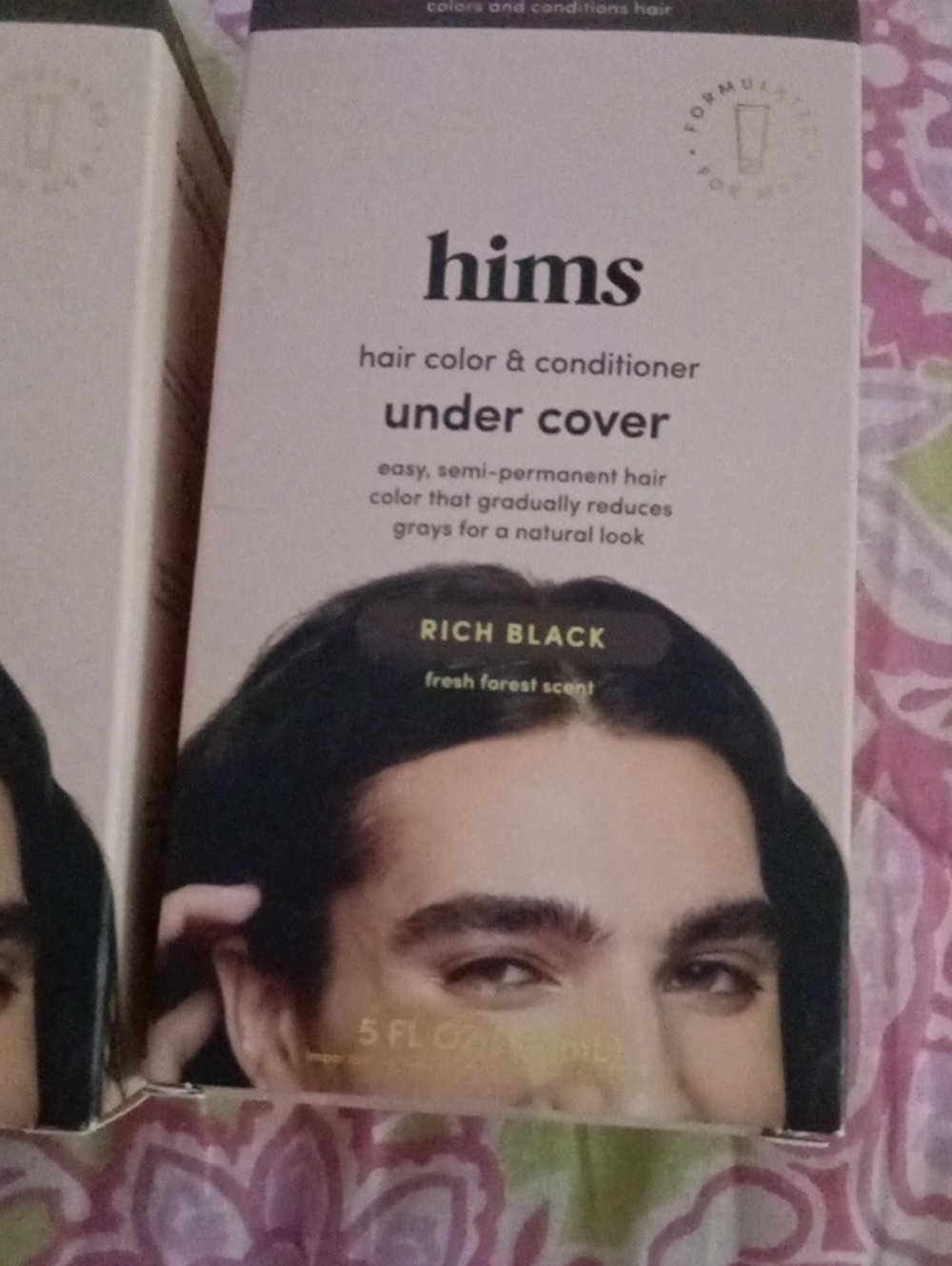 hims Under Cover Hair Color & Conditioner — Rich Black